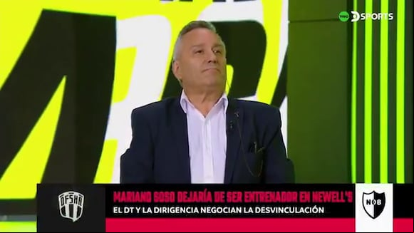 Mariano Soso no es más técnico de Newell's Old Boys (Video: DSports)