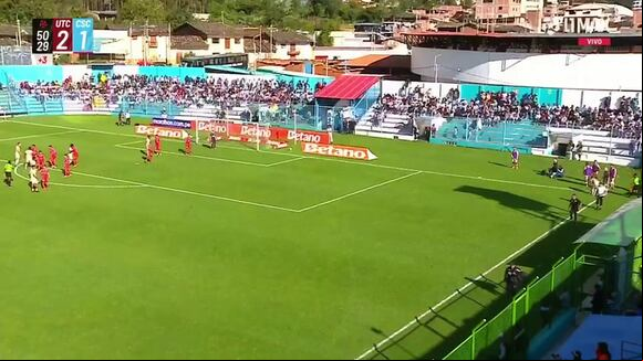 Freddy Oncoy cerró el marcador en el primer tiempo con el 1-3 de Sporting Cristal vs UTC. (Video: L1 Max)